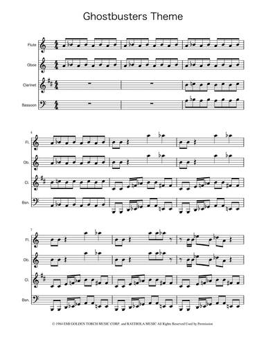 Ghostbusters (arr. Ygor Nunes)