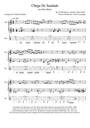 Chega De Saudade (no More Blues) (arr. Yasuhiro Kadono)
