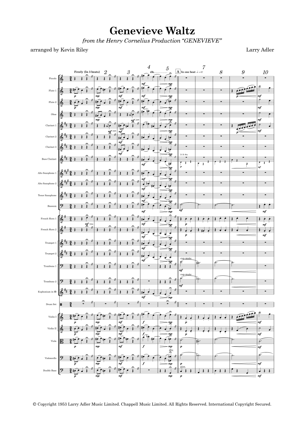 Genevieve Waltz (arr. Kevin Riley)