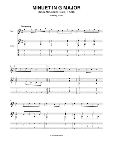 Minuet in G Major (from Abdelazer Suite, Z 570) (arr. Mark Phillips)