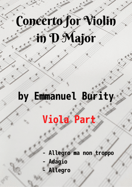 Concerto for Violin in D Major by Emmanuel Burity (1969- )