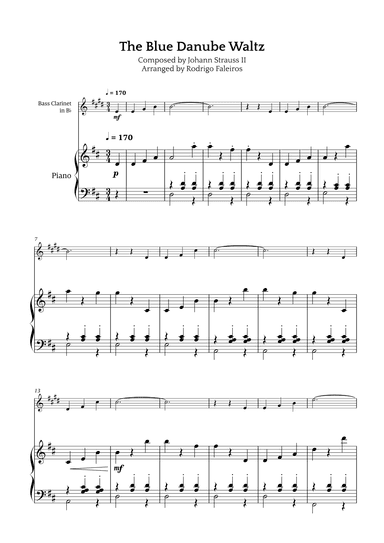 The Blue Danube Waltz (arr. Rodrigo Faleiros)