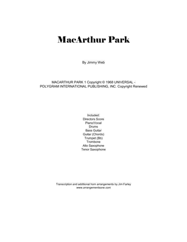 Macarthur Park (arr. Jim Farley)
