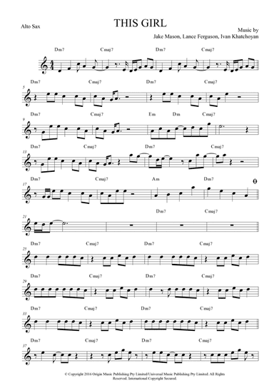 This Girl (arr. Anderson Quevedo)