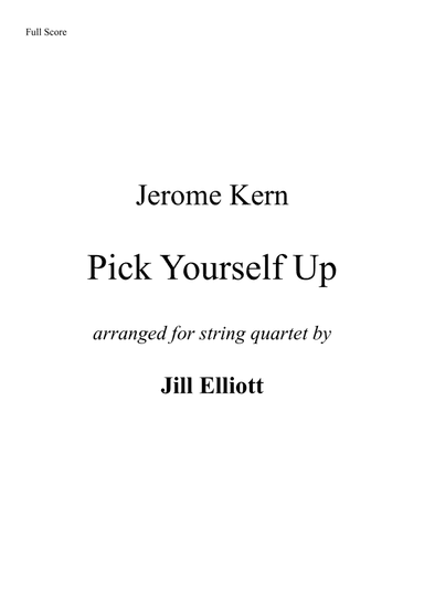 Pick Yourself Up (arr. Jill Elliott)