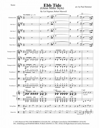 Ebb Tide (arr. Paul Hemmer)