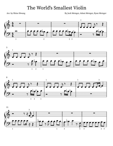 World S Smallest Violin (arr. Shine Hwang)