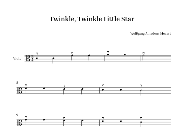 Twinkle, Twinkle Little Star (arr. Peter Andrew)