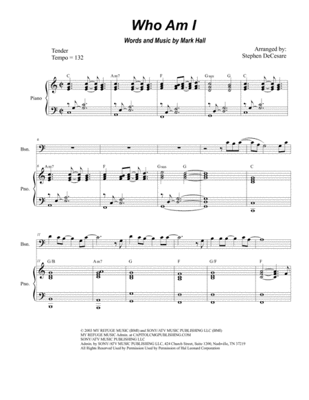 Who Am I (arr. Stephen DeCesare)