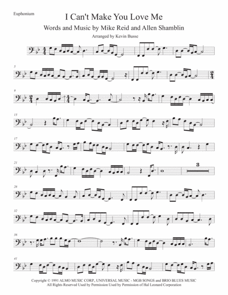 I Can't Make You Love Me (arr. Kevin Busse)