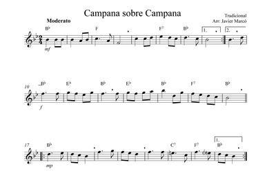 Christmas Carols for Alto Recorder: Campana sobre Campana (arr. Javier Marcó)