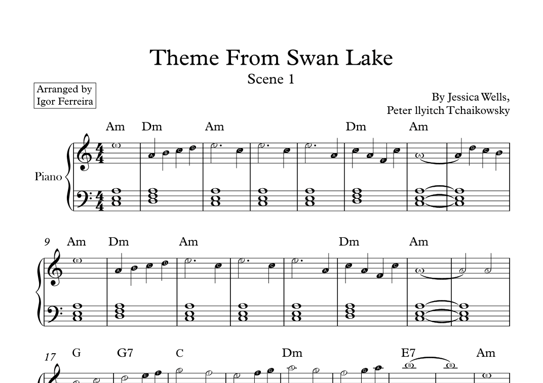 Theme From Swan Lake (arr. Igor Ferreira)