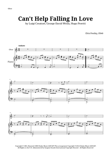 Can't Help Falling In Love (arr. Langanho)