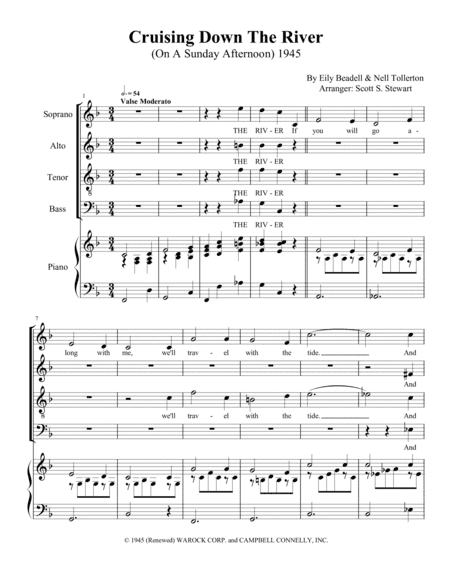 Cruising Down The River (arr. Scott S. Stewart)