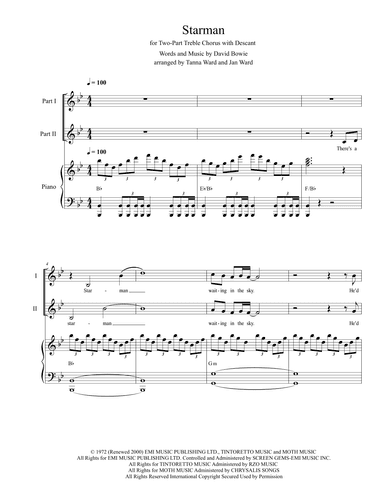 Starman (arr. Tanna Ward and Jan Ward)