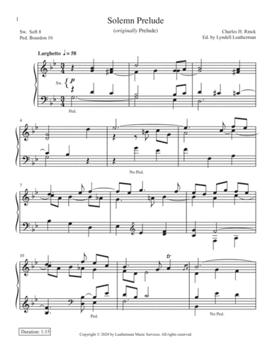 Solemn Prelude (arr. Lyndell Leatherman)