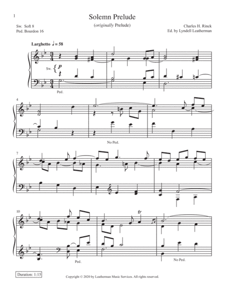Solemn Prelude (arr. Lyndell Leatherman)
