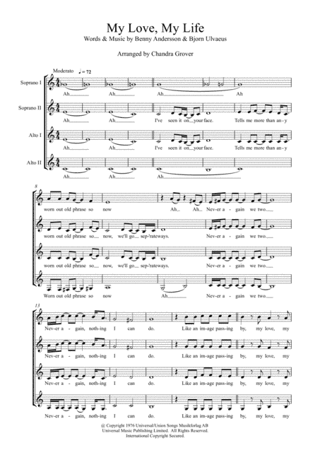 My Love My Life (arr. Chandra Grover)