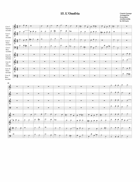 Sonata no.15 a8 (28 Sonate a quattro, sei et otto, con alcuni concerti (1608)) "L'Onofria" (arrangem (arr. Gil Garty)