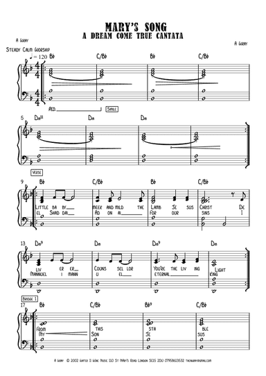Mary's Song (A Dream Come True)