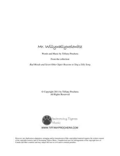 Mr. Willywallywolowitz - from Bad Moods And Seven Other Super Reasons to Sing A Silly Song