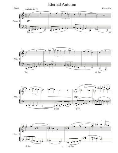 Eternal Autumn for Solo Piano