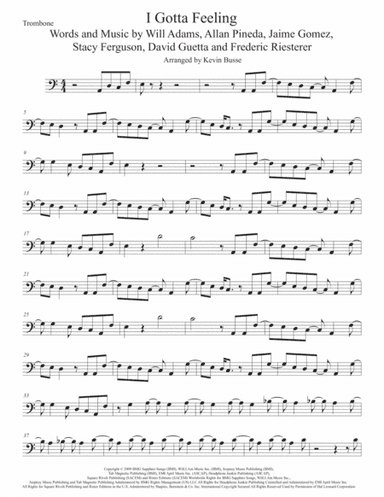 I Gotta Feeling (arr. Kevin Busse)