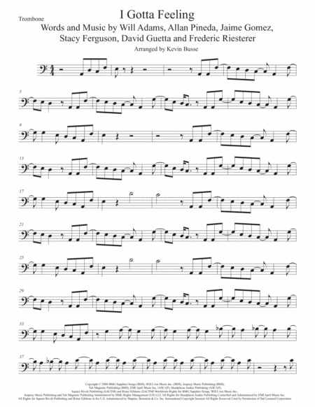 I Gotta Feeling (arr. Kevin Busse)