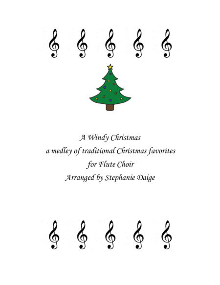 A Windy Christmas for Flute Choir (arr. Stephanie Daige)