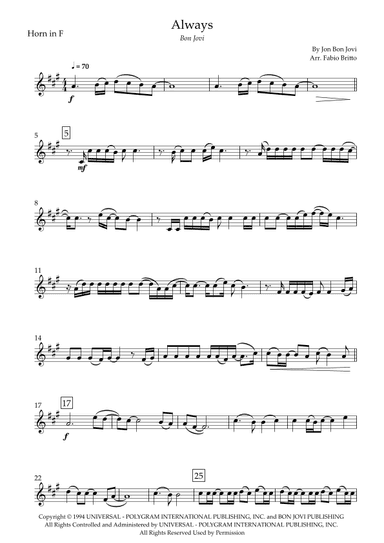 Always (arr. Fabio Britto)