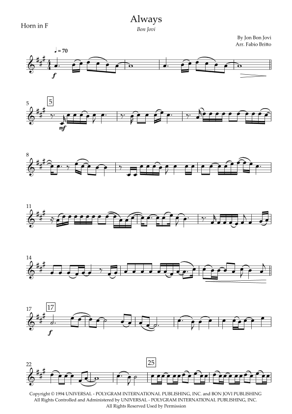 Always (arr. Fabio Britto)