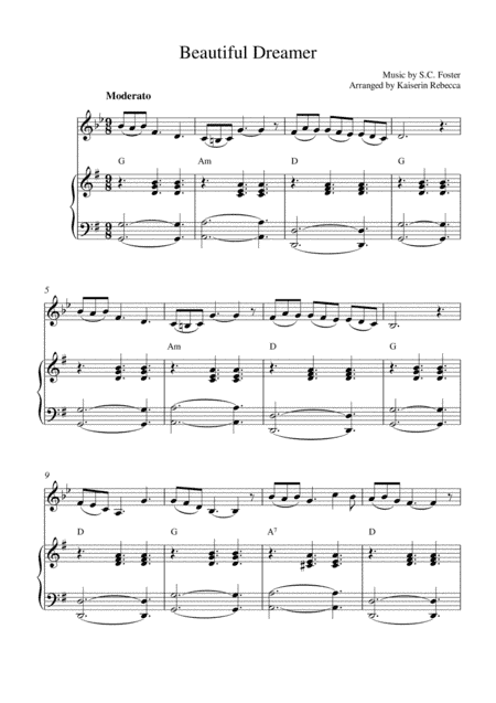 Beautiful Dreamer (arr. Kaiserin Rebecca)