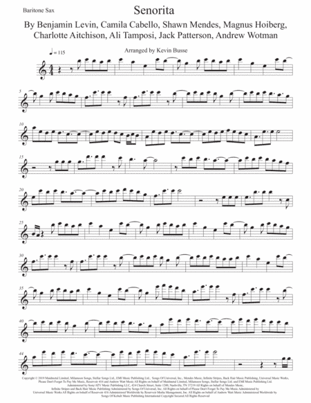 Senorita (arr. Kevin Busse)