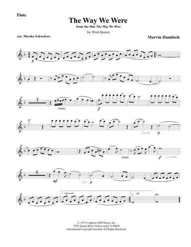 The Way We Were (arr. Marsha Schweitzer)