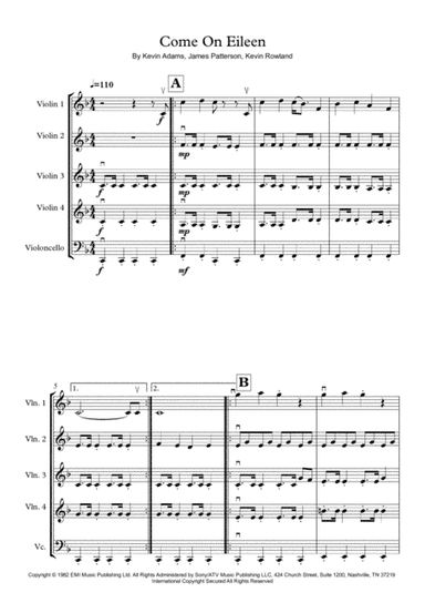 Come On Eileen (arr. Bridie Walker)