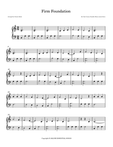 Firm Foundation (he Won't) (arr. Charity Skelly)