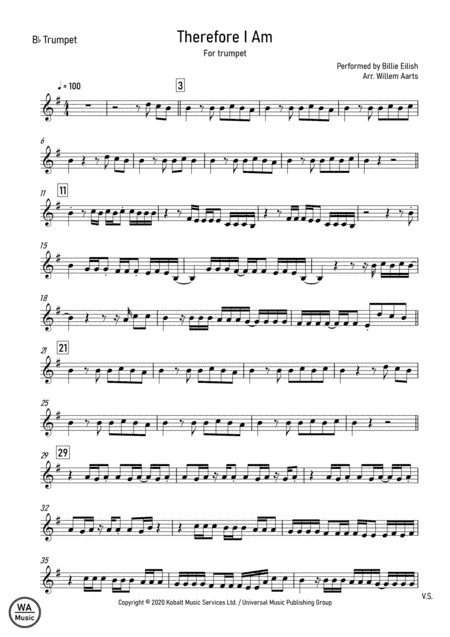 Therefore I Am (arr. Willem Aarts)