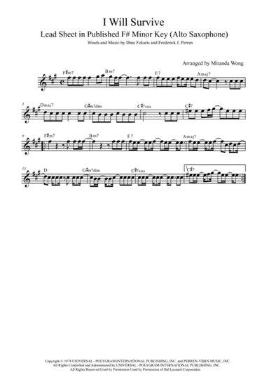 I Will Survive (arr. Miranda Wong)