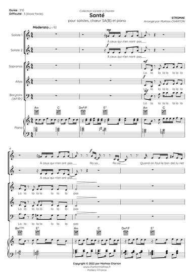 Sante (arr. Mathias Charton)