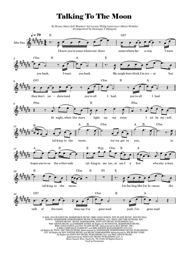 Talking To The Moon (arr. Henrique F Mangoni)