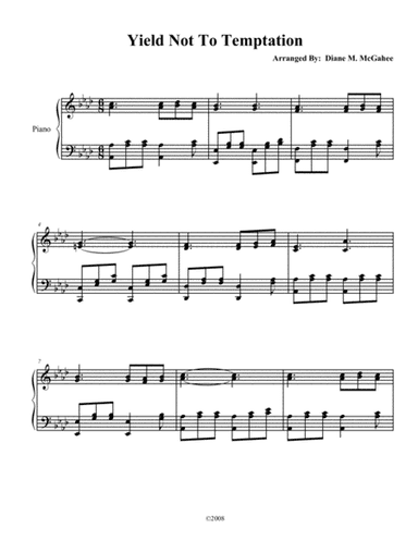 Yield Not To Temptation (arr. Diane M. McGahee)