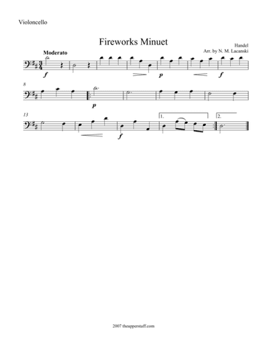 Fireworks Minuet (arr. Nick Lacanski)