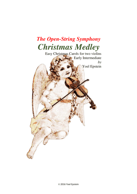 Christmas Carols for Two Violins - beginner/early intermediate (arr. Yoel Epstein)
