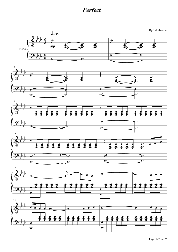Perfect (arr. poon)