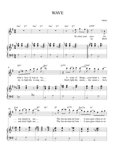 Wave (arr. Alex Nunes Rodriguez)
