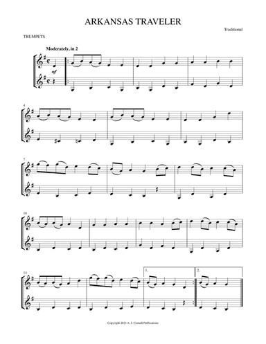 Arkansas Traveler (arr. Mark Phillips)