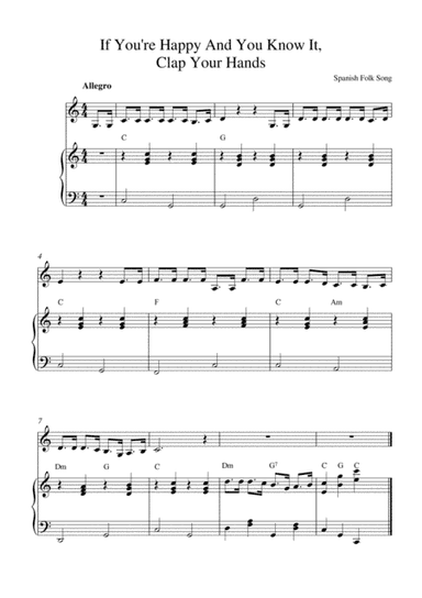 If You're Happy And You Know It, Clap Your Hands (arr. Kaiserin Rebecca)