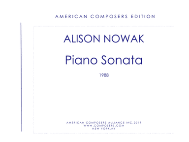 [NowakA] Piano Sonata