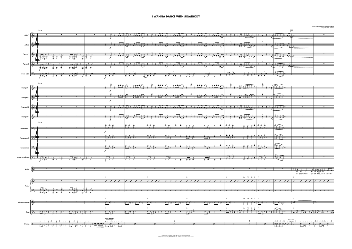 I Wanna Dance With Somebody (arr. Sam Johnson)