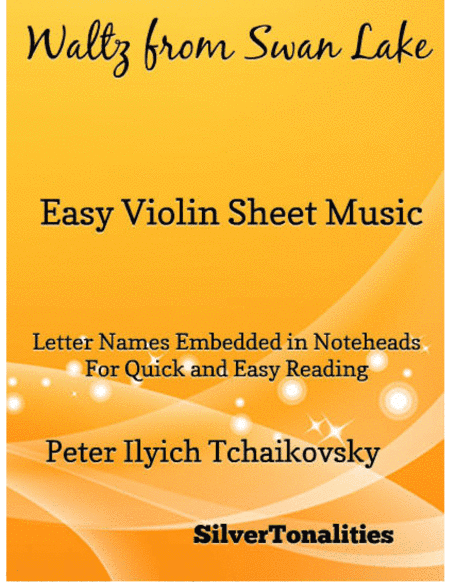 Waltz from Swan Lake Easy Violin Sheet Music (arr. SilverTonalities)